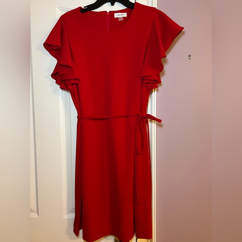 Calvin Klein Red Business Dress